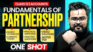 FUNDAMENTALS OF PARTNERSHIP class 12  ONE SHOT ACCOUNTS chapter 1 | Gaurav Jain