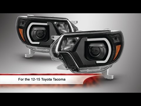 12-15 Toyota Tacoma Light Bar DRL Projector Headlights