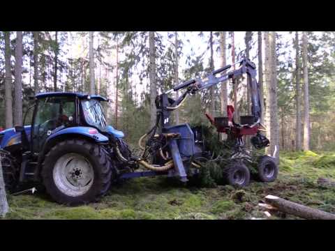 HYPRO 755 VB vagnsmonterad traktorprocessor - HYPRO 755 VB trailer carried tractor processor