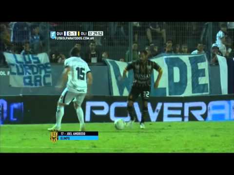 Gol de Amoroso. Quilmes 0 - Olimpo 1. Liguilla Pre Sudamericana 2015. FPT.