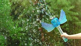 Magic Bubble Wand with Lights | DIY Wings | Red & Blue Options