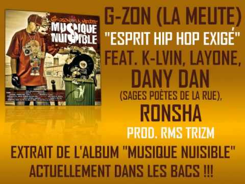 G-ZON (LA MEUTE) Feat. DANY DAN, LAYONE, K-LVIN, RONSHA - Esprit Hip Hop exigé (Prod. RMS TRIZM)
