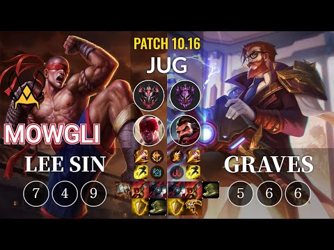 VIT Mowgli Lee Sin vs Graves Jungle - KR Patch 10.16