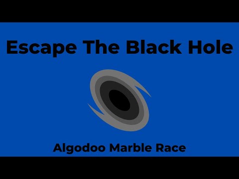 Escape The Black Hole - Algodoo Marble Race