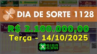 Resultado da Dia de Sorte 1128, Terça-feira, 14/10/2025
