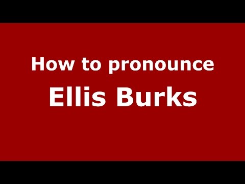 How to pronounce Ellis Burks (American English/US)  - PronounceNames.com