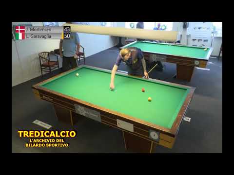 MORTENSEN vs GARAVAGLIA  Torneo Internazionale di Biliardo IKAST 2018 @TREDICALCIO