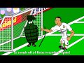 💪🏼RONALDO FIVE GOALS💪🏼Real Madrid vs Granada 9-1 Cartoon Charlie Adam Goal vs Chelsea