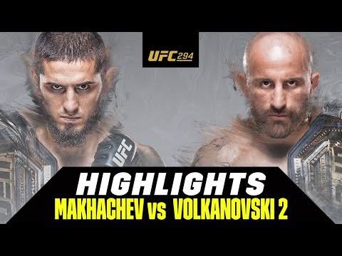 What a high-kick knockout in the first round!: Makhachev vs. Volkanovski 2 | UFC 294 | DAZN Highl...