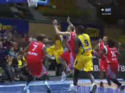 Skrót meczu Euroligi Asseco Prokom Gdynia  - Armani Jeans Milano