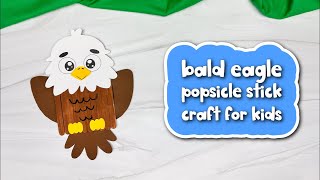 Popsicle Stick Eagle Craft For Kids