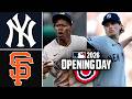 New York Yankees San Francisco Giants Opening Day Highlights 3 25 26