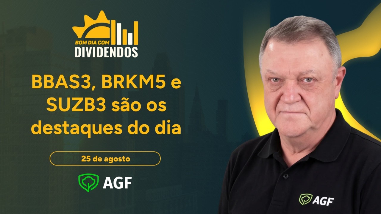 BRKM5 melhora e SUZB3 tem resultado fraco | Bom Dia com Dividendos