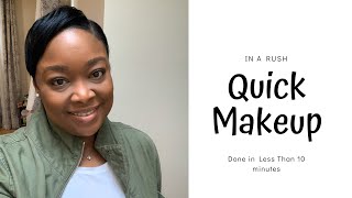 Quick In a Rush Makeup Look