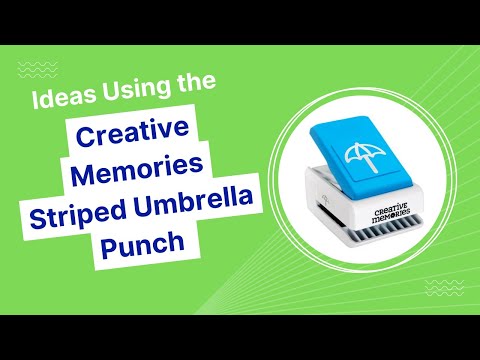 Creative Memories Striped Umbrella Punch Scrapbooking Ideas