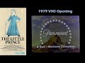 The Little Prince 1979 VHS Opening