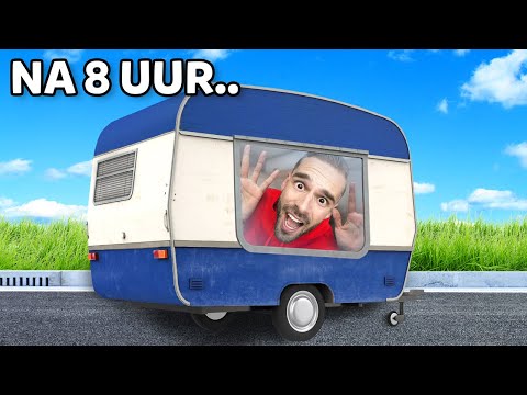 Ik Overleefde 24 Uur In De Kleinste Caravan! *Experiment*