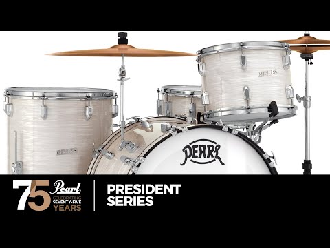 Pearl President Deluxe Ocean Ripple 3pc Shell Pack 22x14 13x9 16x16 Drums & Bags | Authorized Dealer image 16
