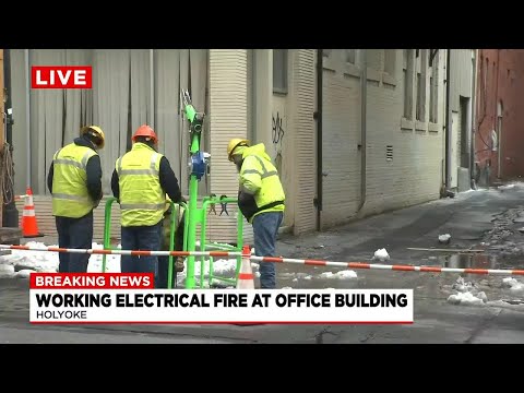 Holyoke firefighters respond to outside electrical fire on Suffolk Street