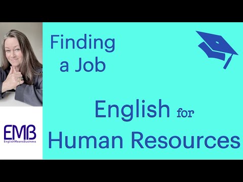 English for Human Resources - Finding a Job Audio B2 C1