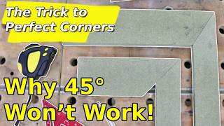 Mind-Blowing Mitre Trick for Unequal Wood Widths! No Math Needed!