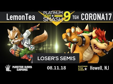 Platinum Star Smash 9 - LemonTea (Fox) vs TGH | Corona17 (Bowser) - Loser's Semifinals