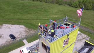 Rope Rescue Training Drone Footage HD