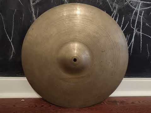 Vintage 1950s A Avedis Zildjian Small Stamp 18" Crash Ride Cymbal 1515g