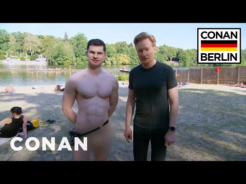 Conan & Flula Borg Visit A Nude Beach | CONAN on TBS