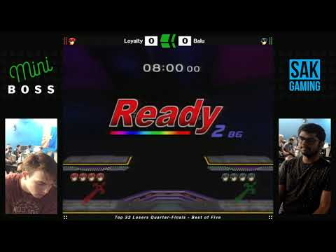 Mini Boss 5 SSBM Top 32 Losers Quarters - Balu (Black Marth) vs Loyalty (Red Marth)