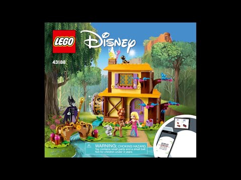 LEGO Instructions | Disney | 43188 | Aurora's Forest Cottage | Sleeping Beauty