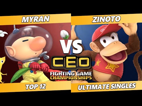 CEO 2021 Top 12 - Myran (Olimar) Vs. Zinoto (Diddy Kong) SSBU Ultimate Tournament