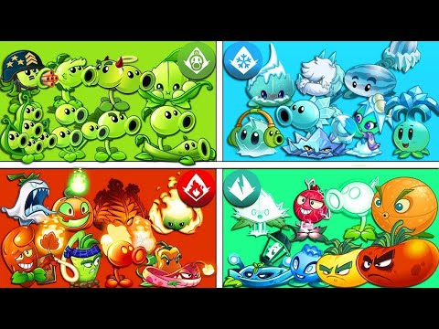 PVZ 2 Ultimate Challenge 6 Team - Fire Vs Electric Vs Ice Vs Zomboid Vs Arma Vs Appease
