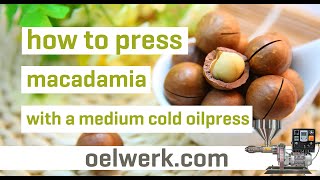 High quality macadamia oil - production and application.