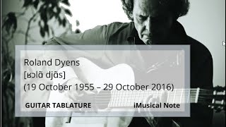 Guitar TAB - Roland Dyens : Gottingen | Tutorial Sheet Lesson #iMn