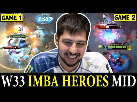 W33 PICK DIFFERENT HEROES ON MID | EarthShaker & Barathrum | Dota 2 Pro Players Clips