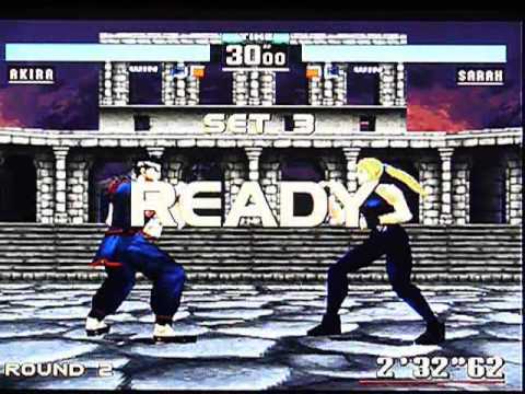 Virtua Fighter 2 on Sega Saturn. Gameplay & Commentary