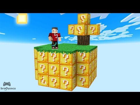 MİNECRAFT GÖKYÜZÜNDEN RASTGELE ŞANS BLOKLARI DÜŞÜYOR