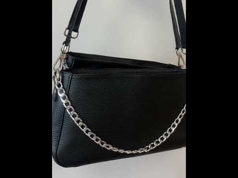 Модна сучасна сумка для жінок із натуральної шкіри, практична жіноча сумочка на щодень шкіряна - фото 1 - id-p2217984032