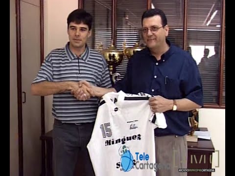 Presentación de Javi Matía como jugador del Mínguez Sáez (Año: 1999)