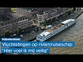 Zo wonen OEKRAÏENSE VLUCHTELINGEN op MS SWITSERLAND