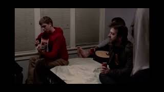 Michael Cera playing and singing Weezer song "Devotion" in Paper Heart circa 2009