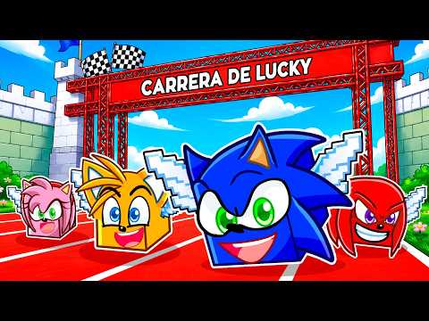 Sobrevive a CARRERAS DE LUCKY BLOCKS en Roblox!