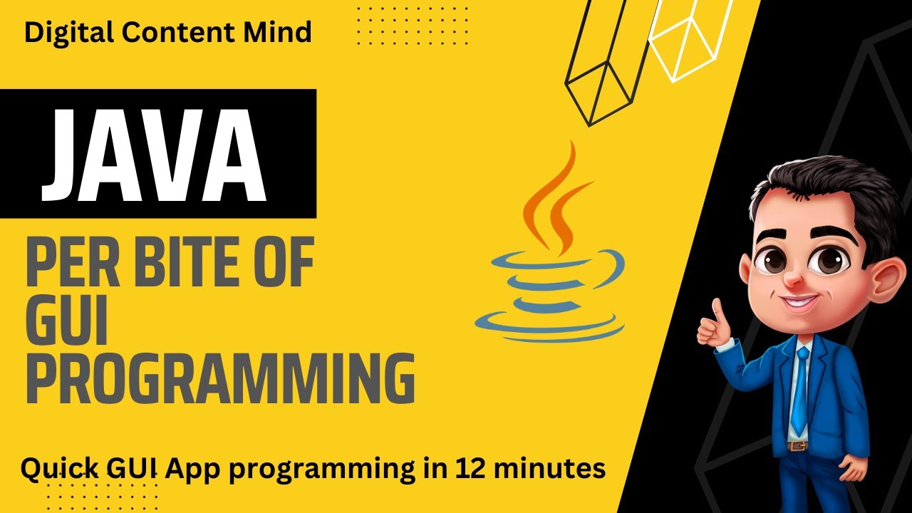 How to write GUI program in java in 12 minutes.