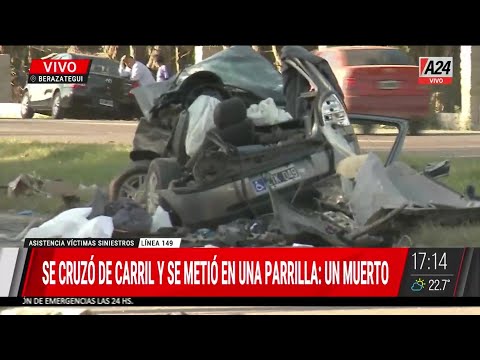 TRAGEDIA EN RUTA 2: un hombre sufrió un infarto mientras manejaba y chocó contra un camión