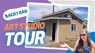 Tour of My Cozy Backyard Art Studio - Where the MAGIC happens!