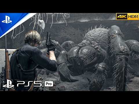 Resident Evil Requiem 9 - Leon Vs Giant Spider Boss Fight Gameplay [PS5 PRO 4K 60FPS HDR]