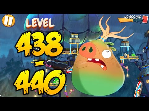 UNLOCK LEVEL 438-440 | ANGRY BIRDS 2 (BOSS LEVEL KING PIG) - MAP Pig City Ham Francisco