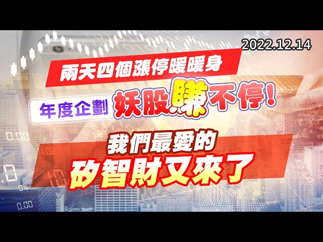 20221214《股市最錢線》#高閔漳 兩天四個漲停暖暖身，年度企劃，妖股賺不停 ！””我們最愛的矽智財又來了