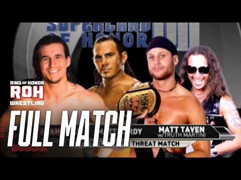 FULL MATCH Matt Taven (c) vs. Adam Cole vs. Matt Hardy | World TV Title | #ROHSupercard 2013